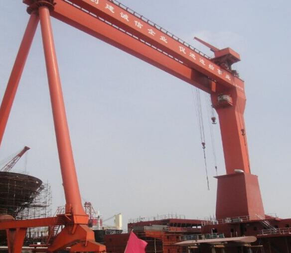 广东深圳200吨造船门式蜜桃视频APP下载机现场 广东深圳200吨造船门式蜜桃视频APP下载机现场