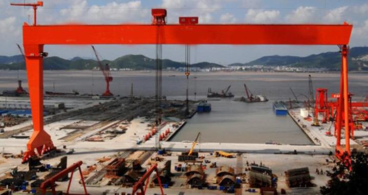 500吨船用造船门机 500吨船用造船门机