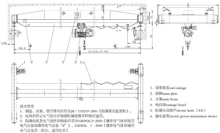 LB防爆型单梁蜜桃视频APP下载机 LB防爆型单梁蜜桃视频APP下载机