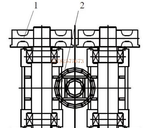 蜜桃视频APP下载机单支点下支承系统方案图 蜜桃视频APP下载机单支点下支承系统方案图